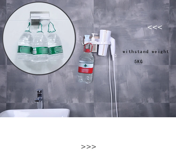 Saving Space Bathroom Storage Rack Stand Hair Dryer Rack Durable Support Holder Bathroom Shelf Drying Styling Stand Comb Storage