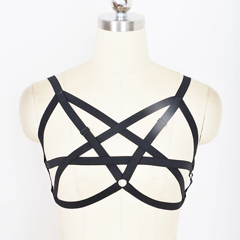 Бюстгальтер клетка бондаж эротический фестиваль бурлеск Клубное белье O0120|harness