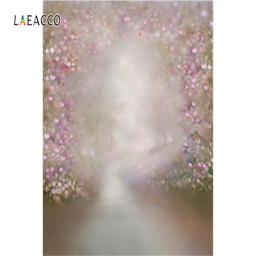 Laeacco китайский стиль цветущего цветка градиент Весенняя фотография фон Индивидуальные фотографические фоны для фотостудии