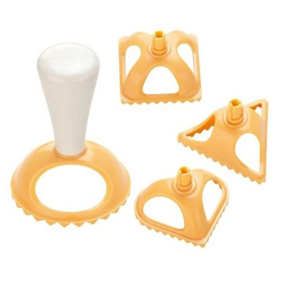 dumpling mould 4 шт./компл. Пластик формы для пельменей 4 формы клецки Инструмент Китайский Кухня Jiaozi Кухня Кондитерские Изделия Домашнего производства пельменей формы для выпечки - Цвет: dumpling mould