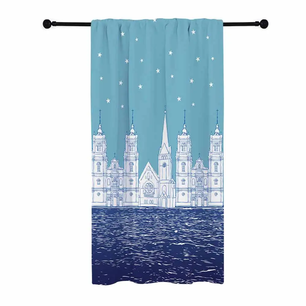 Style B3 - 1pcs Miracille европейские строительные оконные шторы 3D печатные французские окна элегантная, для гостиной затемненные шторы для спальни комнаты - Цвет: Style B3 - 1pcs