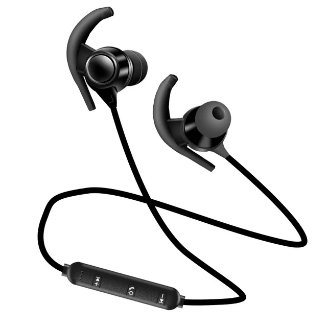 Black Новые QH01 Bluetooth V4.1 наушники с микрофоном беспроводные наушники спортивные IPX4 наушники стерео гарнитура для iPhone Xiaomi HUawei - Цвет: Black