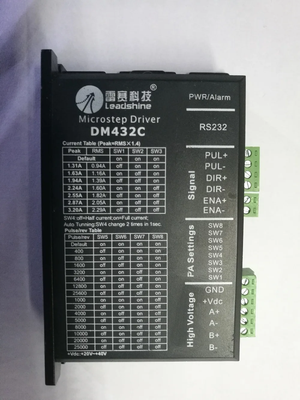 Бесплатная доставка почти новый двухфазный микрошаговый привод Leadshine DM432C 40 В