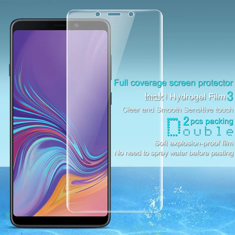 Imak 2 шт. прозрачный гидрогель пленка 3th Gen для samsung Galaxy A9s/A9 Star Pro/A9 2018 3D полное