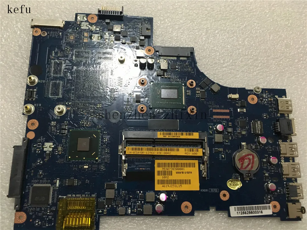 Для Dell Inspiron 17 3721 5721 материнская плата для ноутбука 3 дюйма I5-3337U DDR3 03WVDR CN-03WVDR с i5-3337U