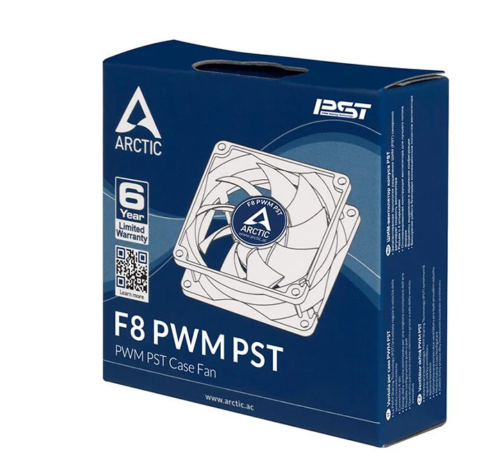 ARCTIC F8 PWM PST 8 см вентилятор для процессора радиатор чехол компьютера 4pin PMW контроль