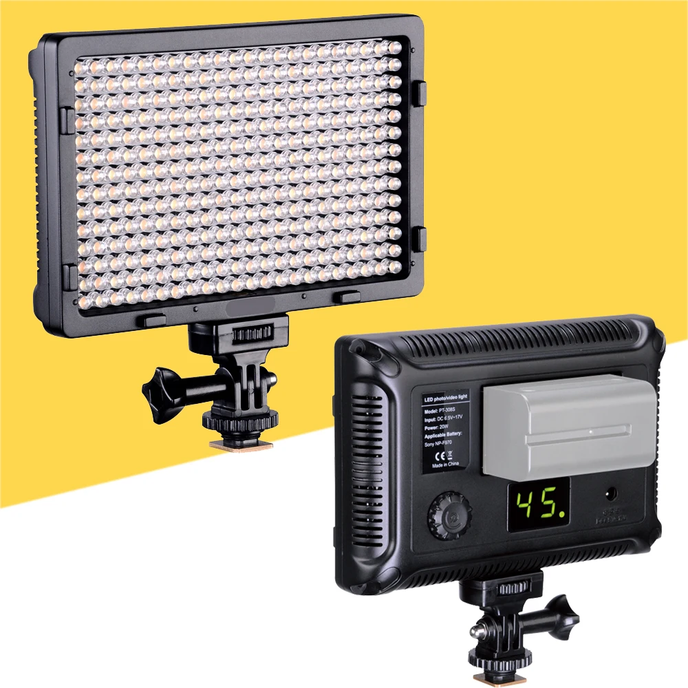 Светодиодный светильник для камеры 20 Вт двухцветная Регулируемая температура