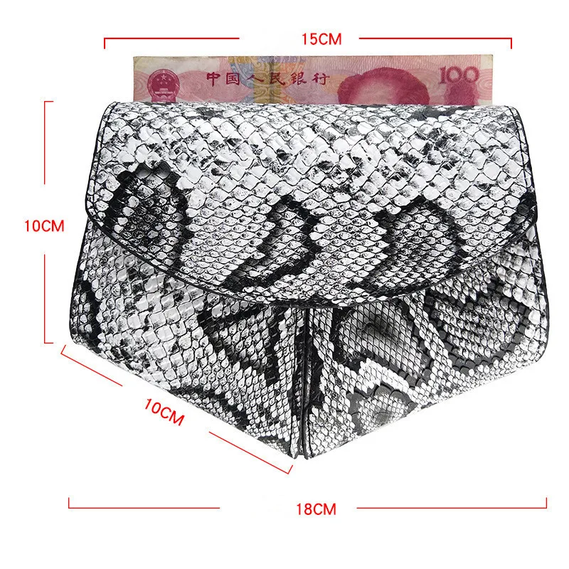 Новый Змеиный узор PU Леди Карманный деньги стильный универсальный