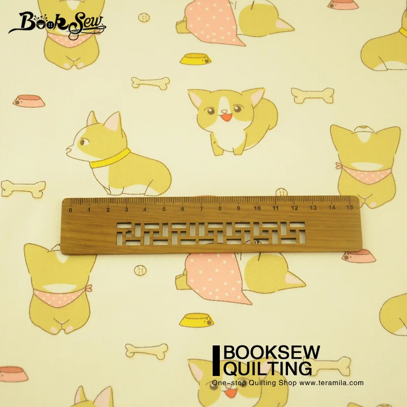 Booksew Подушка Скрапбукинг стежка 100% хлопок саржа Ткань прекрасный ребенок собака