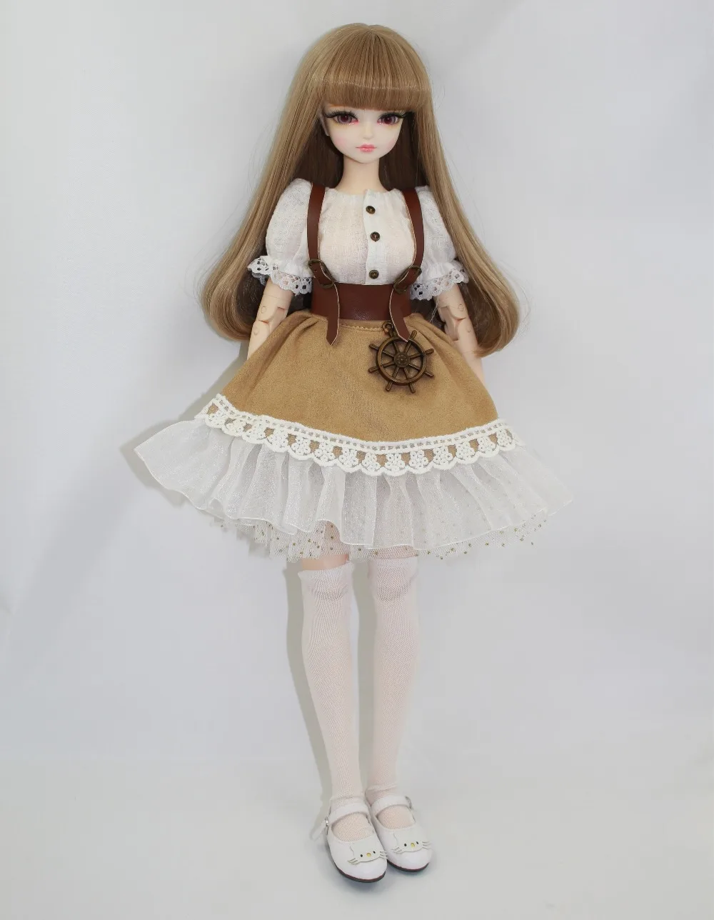 Сказочная мечта только для 1/4 bjd 45 см Кукольное платье белая рубашка пояс кружева принцесса костюм одежда