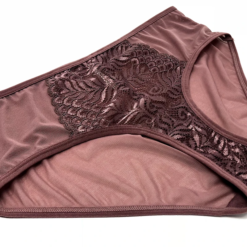 Трусики COLORIENTED женские бесшовные мягкое нижнее белье кружевные дышащие