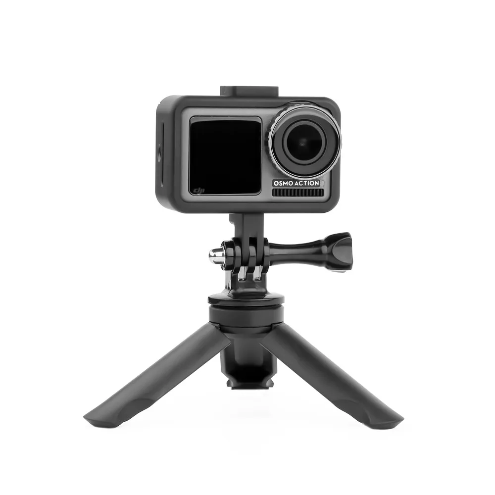 Алюминиевый сплав Vlog Cage чехол-адаптер для DJI OSMO ACTION camera Shell Frame корпус с холодным башмаком светодиодный светильник микрофон