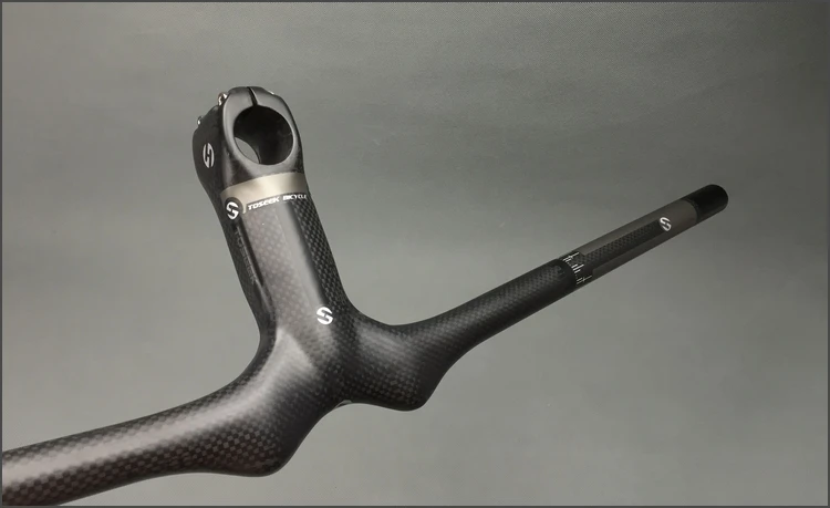 TOSEEK углеродное волокно MTB велосипедный интегрированный горизонтальный руль 31 8x60