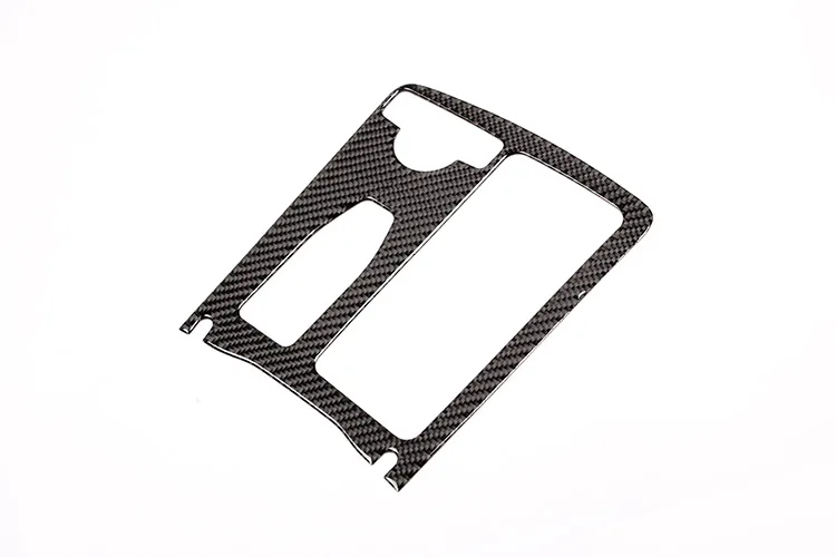 Реальные углеродного волокна для Mercedes Benz C Class W204 C180 C200 C260 2007-2013 автомобиля центральной консоли подстаканник Frame отделкой наклейки