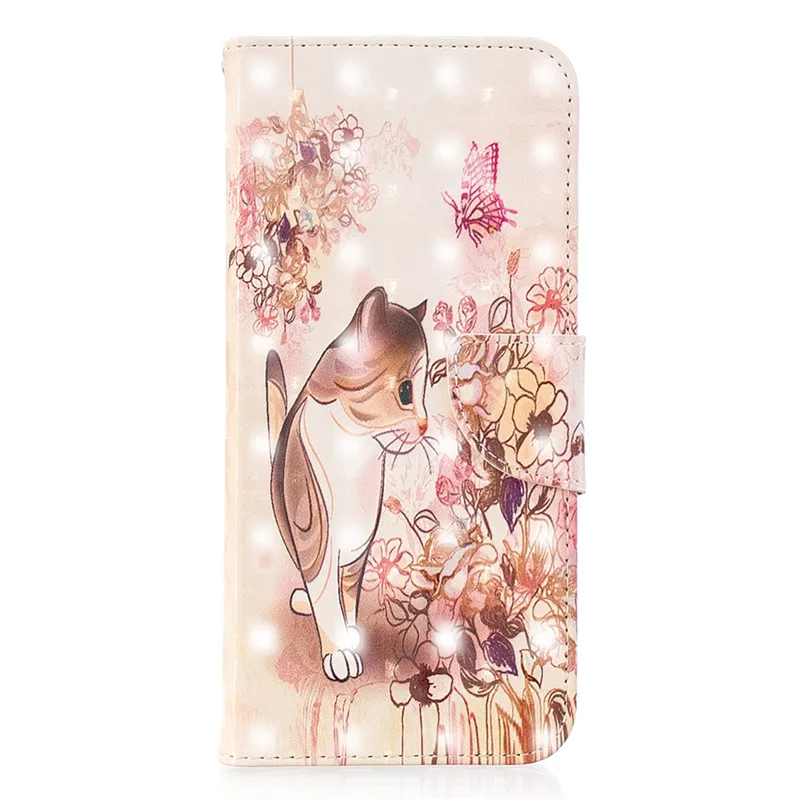 3D кожаный чехол для huawei P20 P30 Коврики 10 20 Lite Pro Nova 3i Y5 Psmart плюс Y6 Y7 откидная крышка для huawei 8A 8C 7A 7C