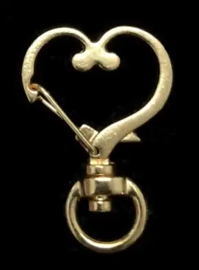 10pcs gold heart 5-10 шт Kawaii Сердце DIY аксессуары Дельфин Омар застежка Декор звезда Сакура Подвески Ювелирные изделия из смолы крючки для ключей фурнитура - Цвет: 10pcs gold heart