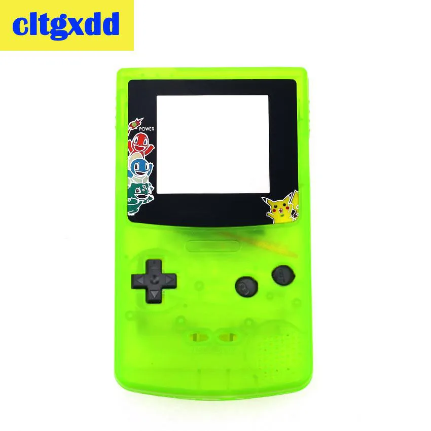 Green Pikachu Cltgxdd полный корпус в виде ракушки чехол для nintendo Запчасти для Gameboy GBC Ремонт Часть пакет игровой машины интимные аксессуары - Цвет: Green Pikachu