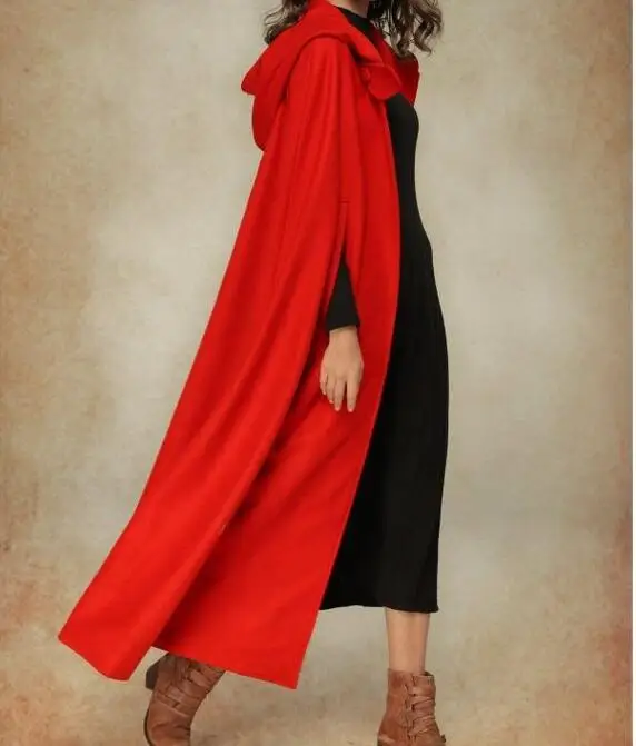 

trench coat Explosions Lace shawl Lengthened Cloak overcoat women 4 colors harry porter coat