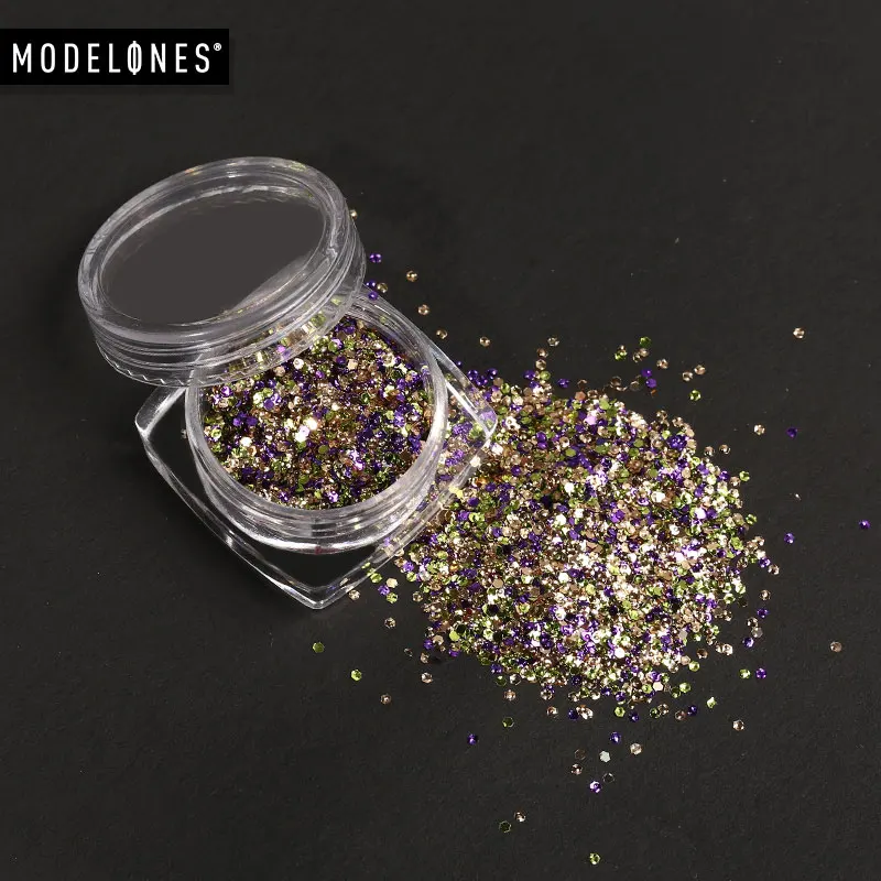 Разноцветные Стразы для ногтей MODELONES камень-хамелион маленькие нестандартные
