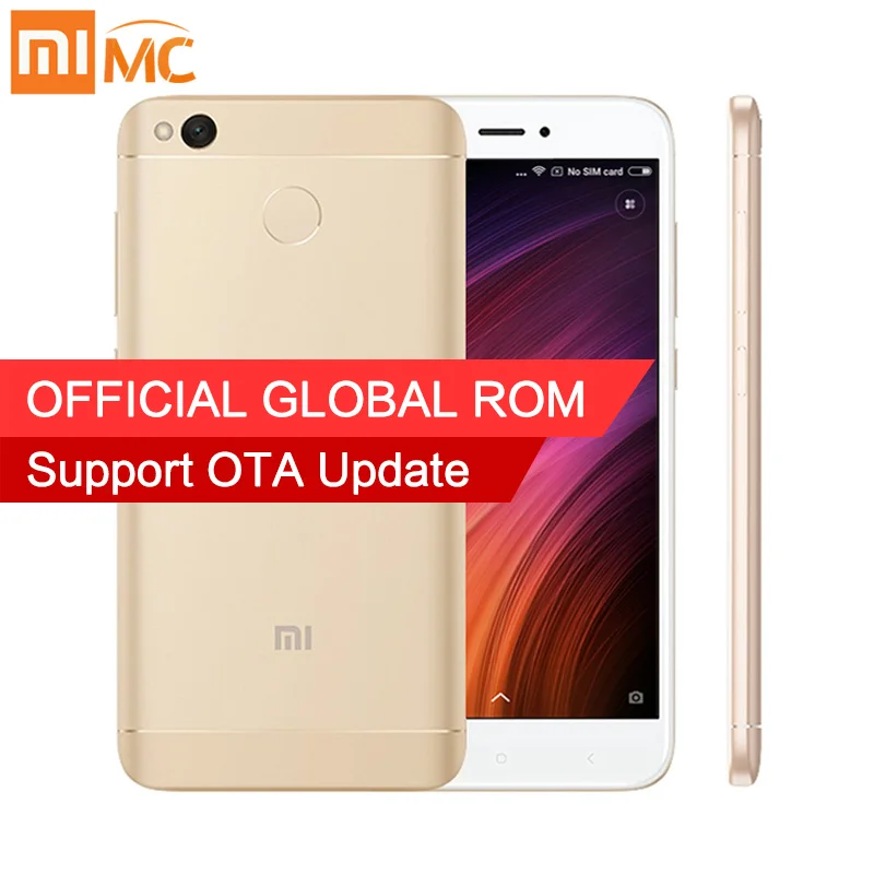 Оригинальный Xiaomi Redmi 4x4x3 ГБ 32 смартфон 5.0 &quotHD Snapdragon 435 Octa core 4100 мАч 13.0MP Глобальный