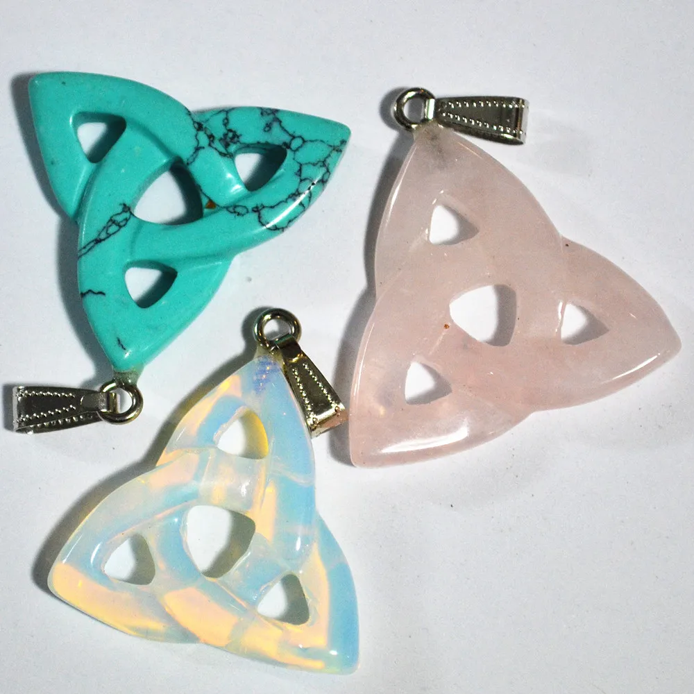 Новинка 2018 года! Подвеска треугольная из натурального камня 10 шт./лот | Украшения