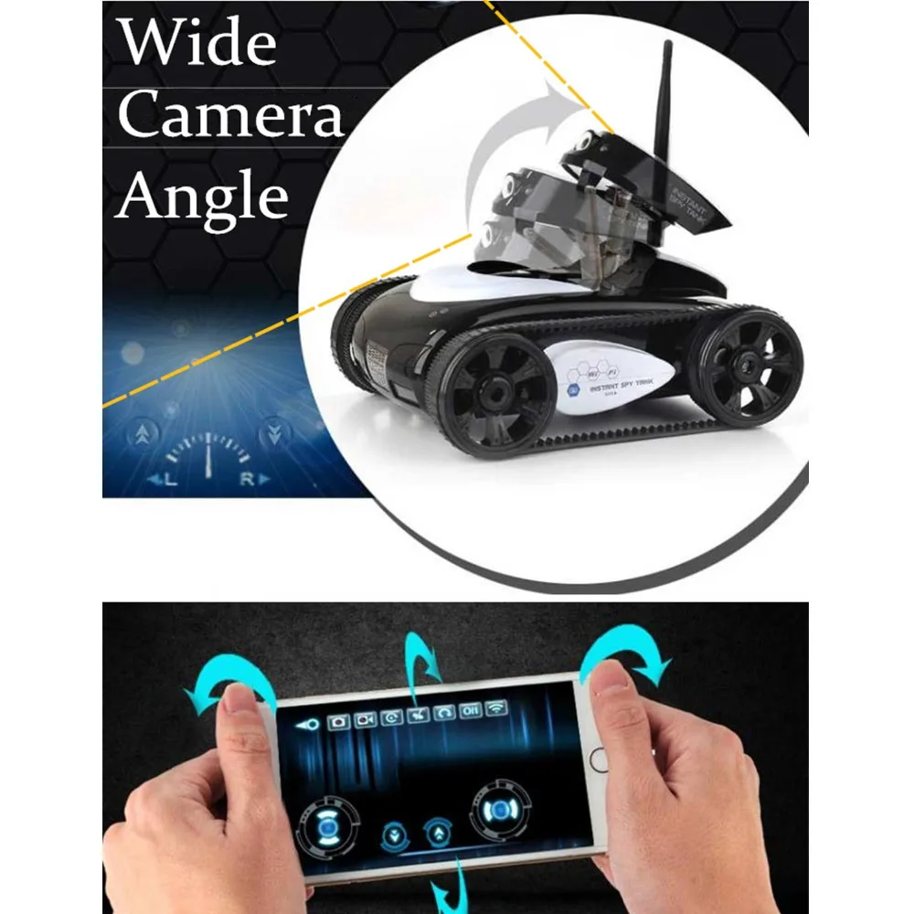 New Happy Cow 777-270 Wifi Rc Mini Tank RC Car FPV 30w Pixels Deformable Camera Support IOS Phone Android remote control Toys | Игрушки и