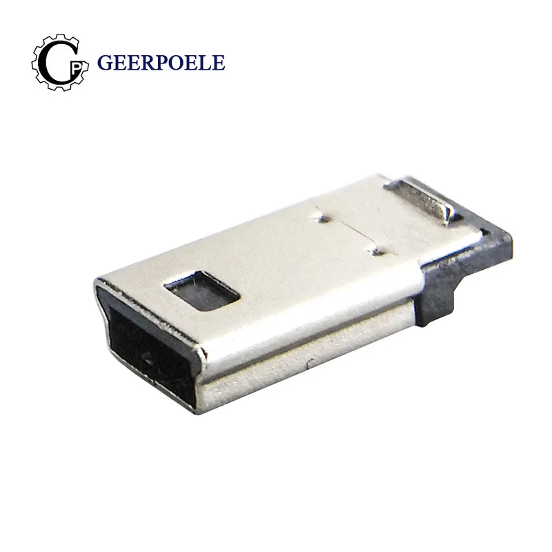 50 шт./лот MINI USB Male 4 Pin V3 коннекторы Port Jack Tail Sockect штепсельные клеммы для Samsung Huawei DIY Long