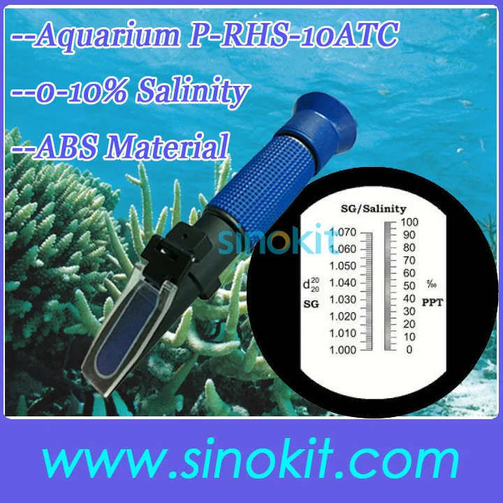 

Free Shipping Economic & high quality Salinity refractometer P-RHS-10ATC