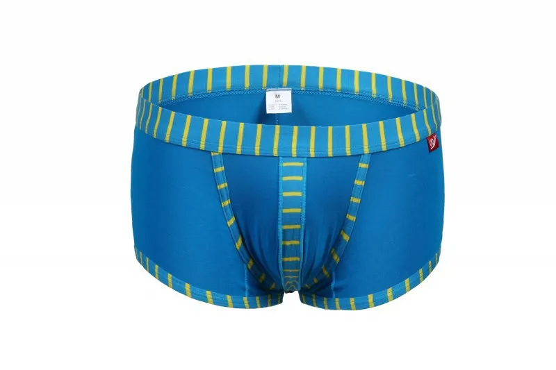 2017 Новый стиль WJ Брендовое мужское Гей Нижнее белье Чистый хлопок цветные полосы