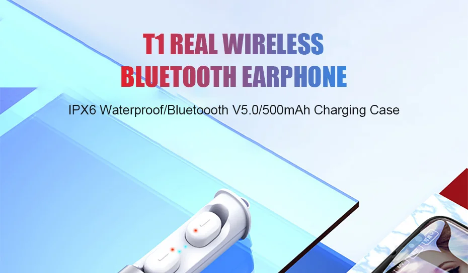 Bluetooth 5,0 наушники T1 TWS беспроводные наушники Bluetooth наушники Handsfree спортивные наушники игровая гарнитура телефон