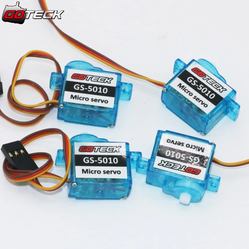 

4pcs/lot GOTECK GS-5010MG Micro Analog Servo/ 5g/ 0.8kg-cm/ 0.12sec