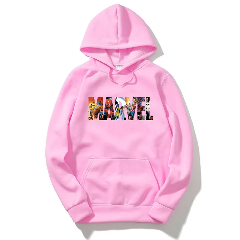 2018 новые кофты с капюшоном &quotMarvel&quot толстовка мужская и женская брендовая