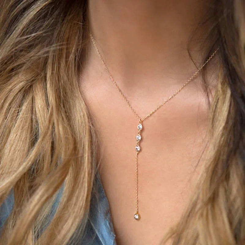 Новейшие модные ювелирные аксессуары хрустальный кулон ожерелье для влюбленных