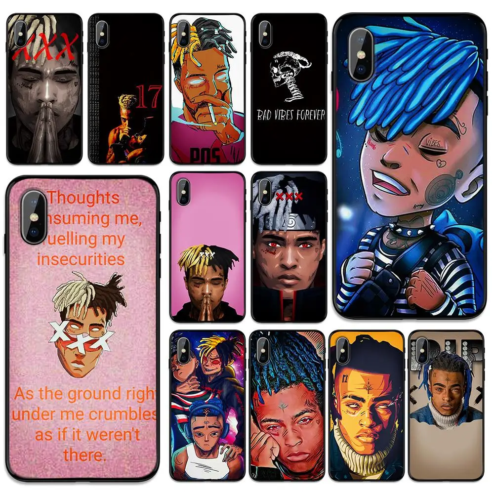 Xxxtentacion Мягкий ТПУ чехол для Apple iPhone 6 6S 7 8 Plus 5 5S SE X XS MAX XR силиконовые
