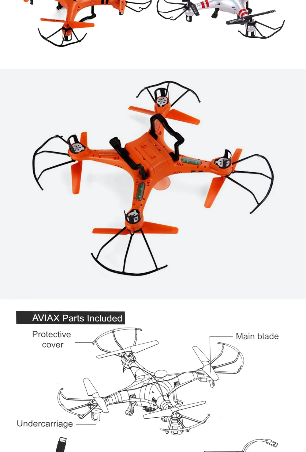 Водонепроницаемый Квадрокоптер Aviax с безголовым круизным управлением 2,4G 4CH RC, профессиональный Квадрокоптер с вращением на 360 градусов