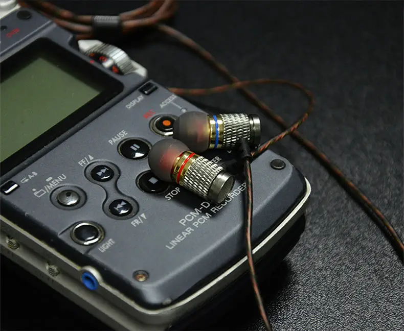 Оригинальные наушники KZ ED2 металлические Hi-Fi наушники-вкладыши гарнитура с
