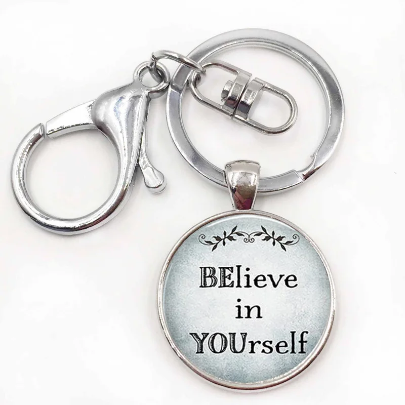 Верьте себе вдохновляющие рандомные смешные цитаты брелок для ключей|Брелоки| |
