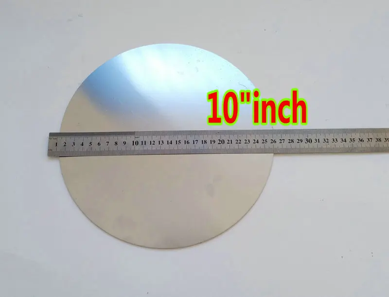 10 inch 2 мм Алюминий 3003 пустой круглыми пластинами " /10"/1" /14"/1" дюймовые дисковые круг плоский лист диаметр 180/250/280/350/400 мм - Цвет: 10 inch