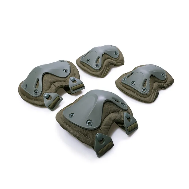 army green MEGE камуфляжная военная техника, роликовые коньки и защита, 2 наколенника и 2 налокотника/шт - Цвет: army green