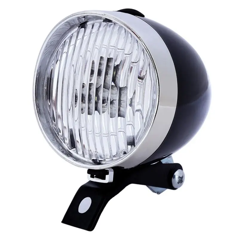 2017 Retro Bicycle Bike 3 LED Front Light Headlight Vintage Flashlight LampHot Sale | Спорт и развлечения