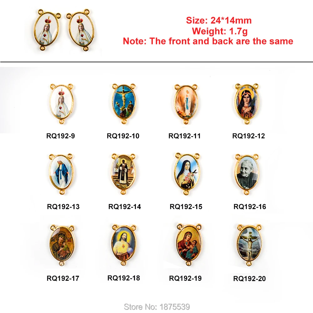 Девы Марии мать Иисус католический Розария Центр золотого родия имитатия |