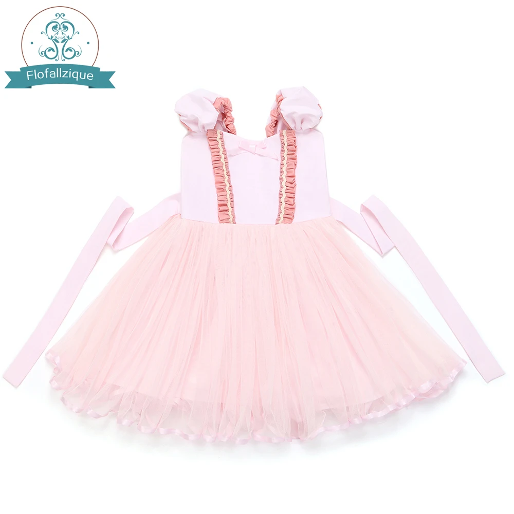 Новогодние товары Платье для маленьких девочек Лето 2017 г. Зеленый Тюль