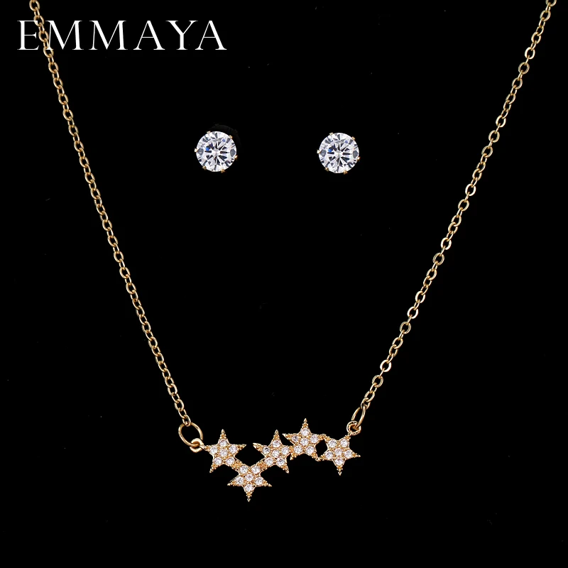 EMMAYA новое поступление AAA Cz Ювелирные изделия ожерелье наборы женских ювелирных