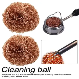 1 шт., паяльник, сетчатый фильтр, насадка для очистки, наконечник медной проволоки, мяч для очистки