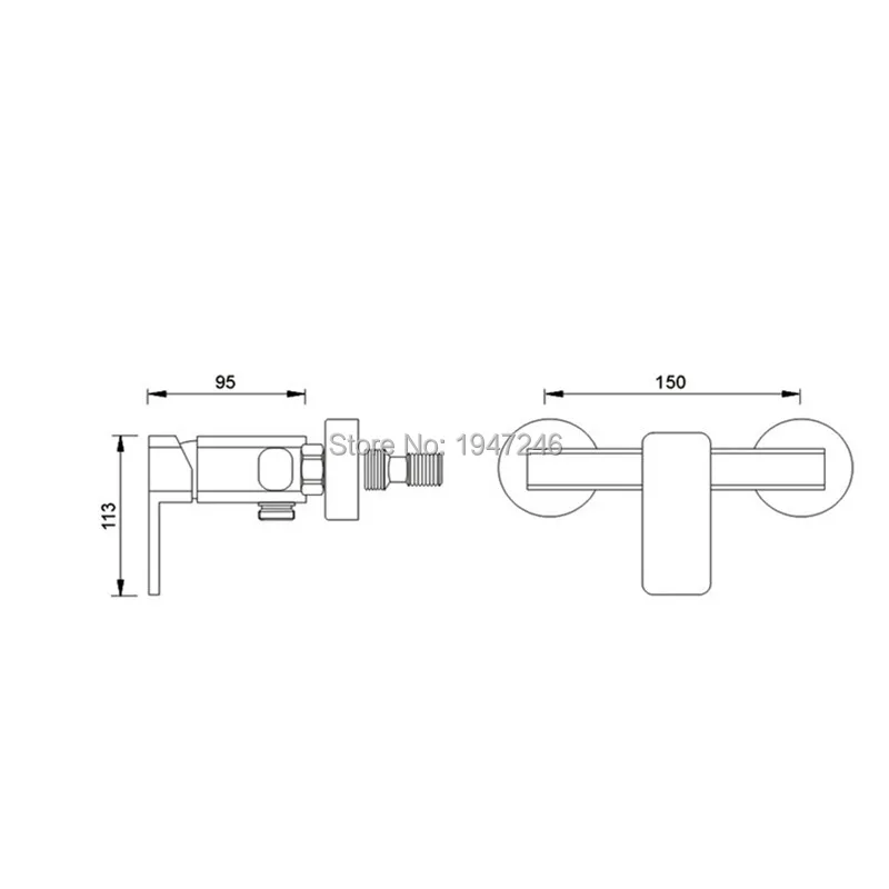 2015 оптовая продажа новый продукт роскошный настенный Римский смеситель для