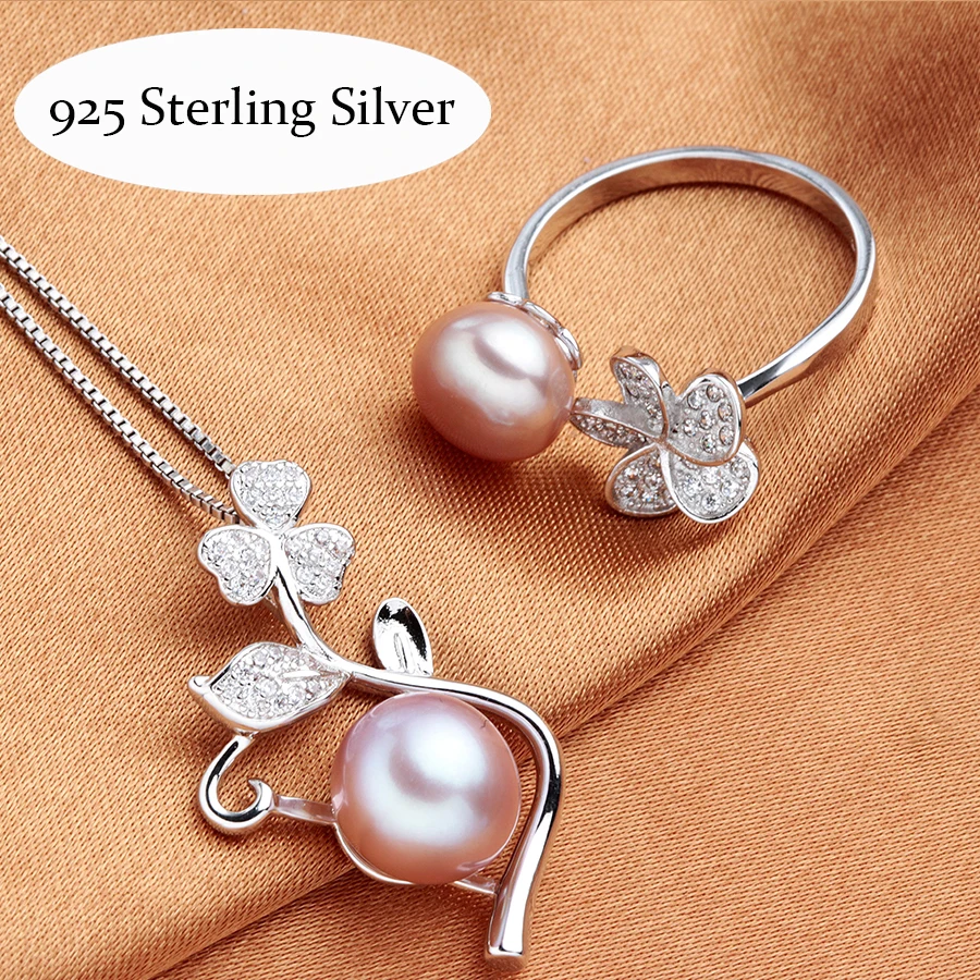 Veamor свадебные ювелирные комплекты для невест жемчужное ожерелье набор серебро 925