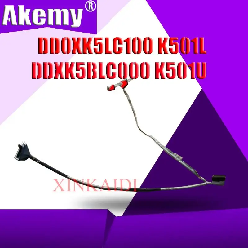

Для ASUS K501 K501LX K501LB A501L V505L K501LB5200 K501U K501UB K501UX K501UW K501UXM видео гибкий кабель DD0XK5LC100 DDXK5BLC000
