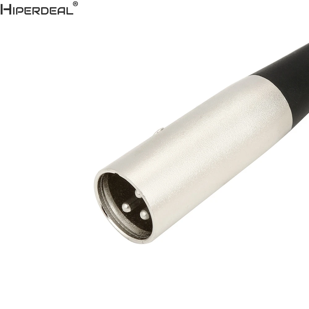 HIPERDEAL 3Pin XLR штекер двойной 2 гнездовой разъем Y разветвитель микрофонный кабель