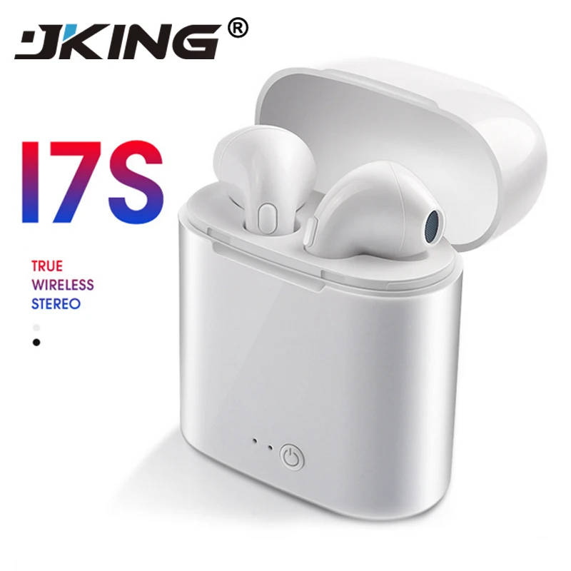 JKING TWS i7s Bluetooth наушники беспроводные гарнитуры стерео вкладыши с зарядным