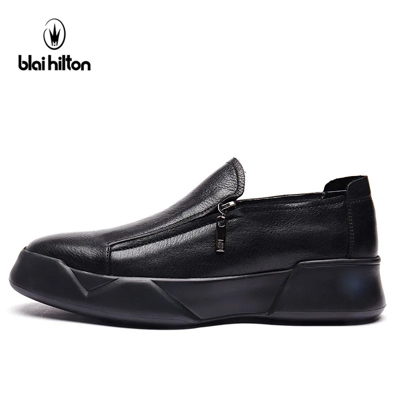 Blai Hilton Fashion men shoes Genuine Cow Leather Breathable/Comfortable Men's Casual Shoes | Обувь